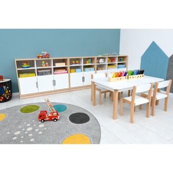 Quadro - Schrank M mit 2 Mittelwänden und 1x3 Einlegeböden, B 116