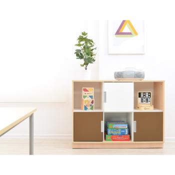 Quadro - Schrank M mit 2 Mittelwänden und 1x3 Einlegeböden, B 116