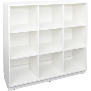 Quadro - Schrank L mit 2 Mittelwänden und 2x3 Einlegeböden, B 116, weiss