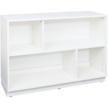 Quadro - Asymmetrischer Schrank M für breite Schubladen, B 116, weiss