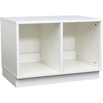 Quadro - Regal S für Kunststoffbehälter, B 70, weiss, zweireihig