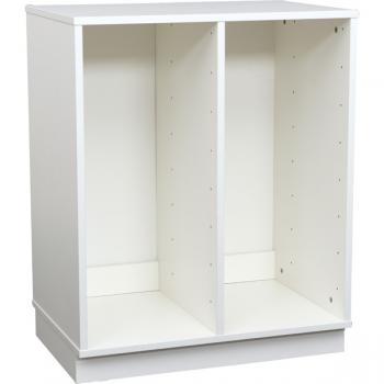 Quadro Regal M für Kunststoffbehälter, B 70, weiss, zweireihig