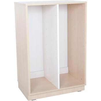 Quadro - Regal M+ für Kunststoffbehälter, B 70, Ahorn, zweireihig