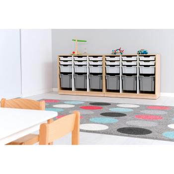 Quadro - Regal M für Kunststoffbehälter, B 104, dreireihig