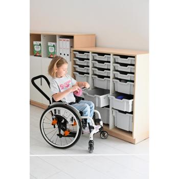 Quadro - Schrank M+ für Kunststoffbehälter, B 104, dreireihig