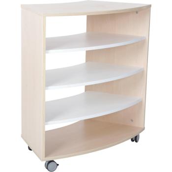 Quadro - Achtelkreis-Schrank M - auf Rollen