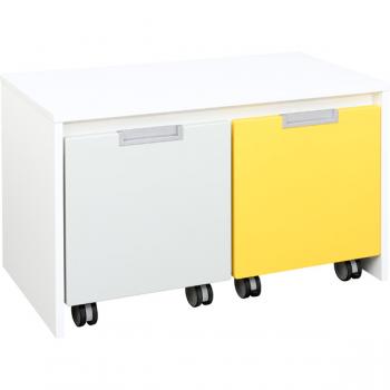 Quadro - Schrank S für Rollbehälter, B 79, weiss