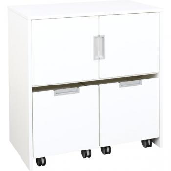 Quadro - Schrank M für Rollbehälter, B 79, weiss