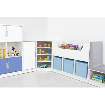 Quadro - Eckschrank M, weiss