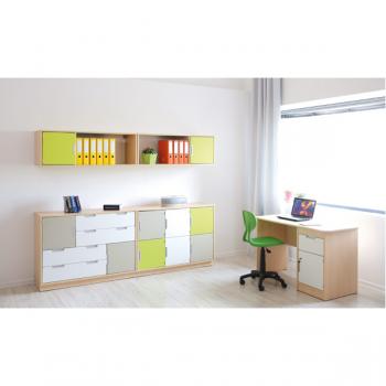 Quadro - Hängeregal B 116 - mit 1 Mittelwand links