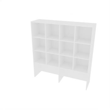Quadro - Mehrfunktionen-Schrank XL für Rollbehälter, B 154, weiss