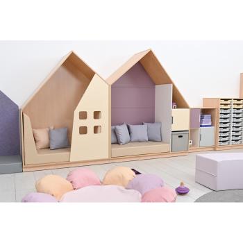 Quadro - Häuschen, Ahorn, hellelfenbein