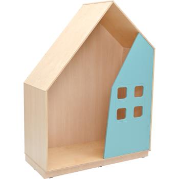 Quadro - Häuschen, Ahorn, pastelltürkis