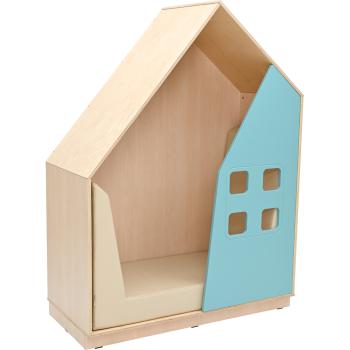 Quadro - Häuschen, Ahorn, pastelltürkis