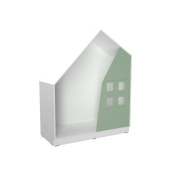 Quadro - Häuschen, weiss, blassgrün