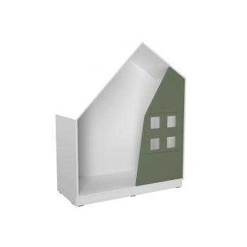 Quadro - Häuschen, weiss, dunkeloliv