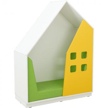 Quadro - Häuschen, weiss, gelb