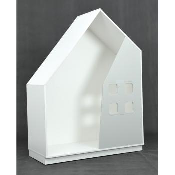 Quadro - Häuschen, weiss, grau