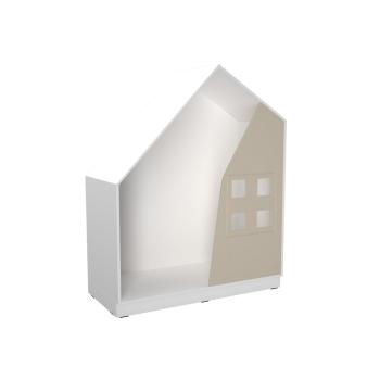 Quadro - Häuschen, weiss, hellbraun