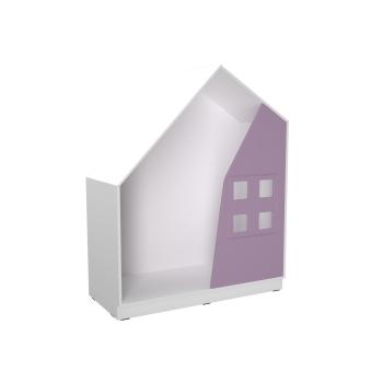 Quadro - Häuschen, weiss, pastellviolett