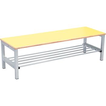 Bank zum Garderobenregal Flexi 4, Sitzhöhe: 26 cm, gelb