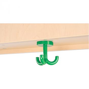 Dreifach-Haken zum Garderobenregal, grün