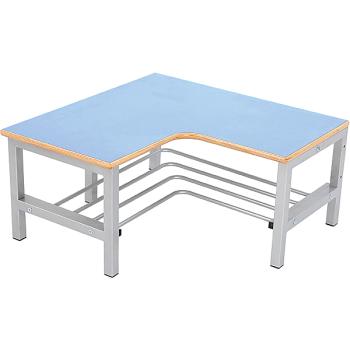Bank zum Eckgarderobenregal Flexi 4, Sitzhöhe: 26 cm, hellblau