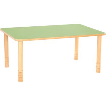 Rechteckiger Flexi Tisch 120 x 80 cm, hvstb. 58-76 cm, HPL