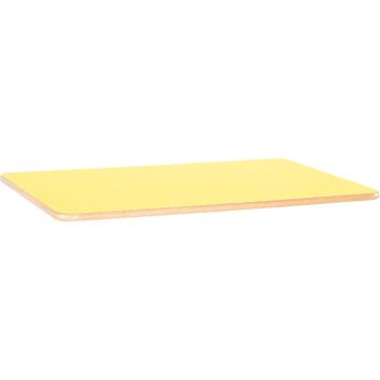 Flexi Tischplatte rechteckig - gelb