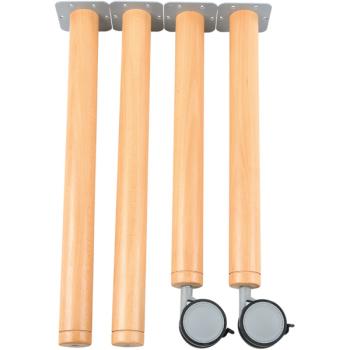 Flexi Runde Tischbeine, 2+2 Stck., für Tischhöhe: 40 cm