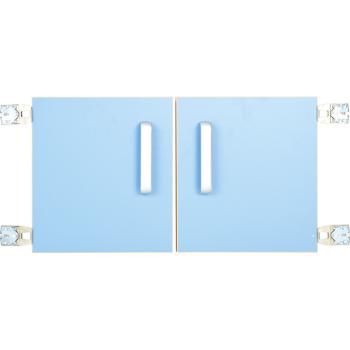 Türen für Aufsatzregal S 092817, 1 Paar, hellblau
