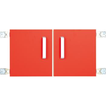 Türen für Aufsatzregal S 092817, 1 Paar, rot