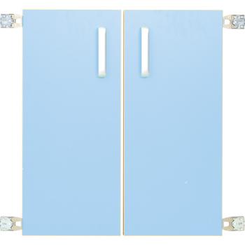 Türen für Aufsatzregal M 092818, 1 Paar, hellblau