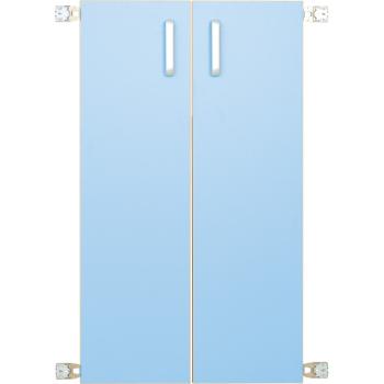 Türen für Aufsatzregal L 092819, 1 Paar, hellblau