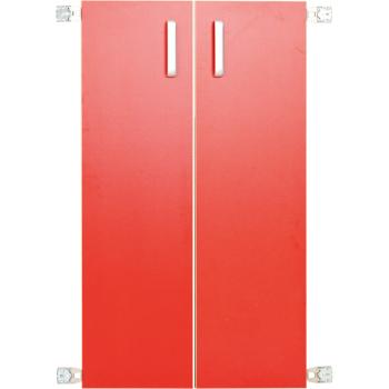 Türen für Aufsatzregal L 092819, 1 Paar, rot