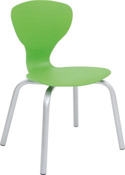 Stuhl Flexi 6, Sitzhöhe 46,5 cm, für Tischhöhe 76 cm - grün