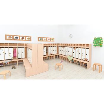 Schulgarderobe Schmetterling, 5 Fächer
