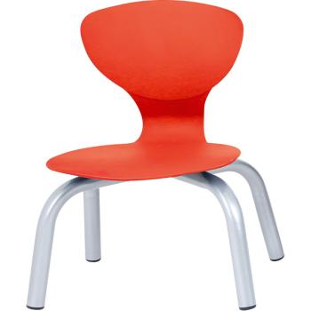 Stuhl Flexi 2, Sitzhöhe 30,5 cm, für Tischhöhe 53 cm - feuerrot