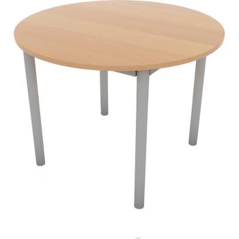 EXPO Konferenztisch, rund, Tischhöhe 50 cm, Buche