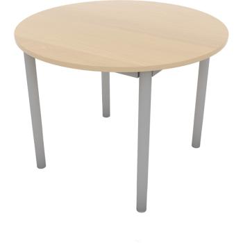 EXPO Konferenztisch, rund, Tischhöhe 50 cm, Ahorn