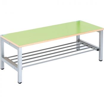 Bank zum Garderobenregal Flexi 5, Breite 100, Sitzhöhe: 35 cm, grün