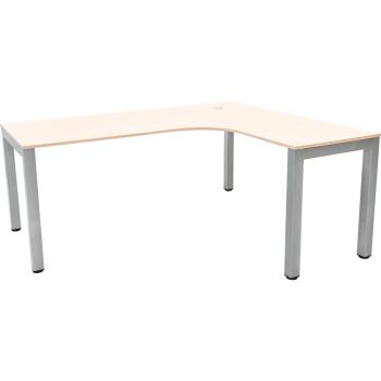 Grande L-Schreibtisch mit Metallbeinen
