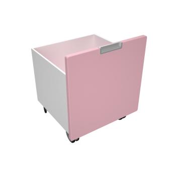 Quadro - Rollbehälter schmal, B 34 - pastellrosa