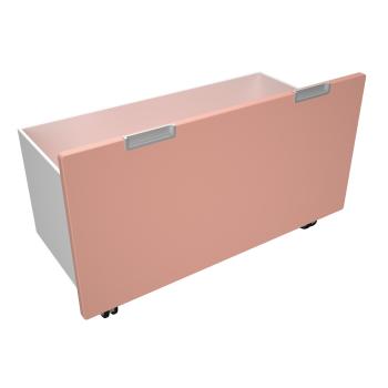 Quadro - Rollbehälter breit, B 69 - lachs