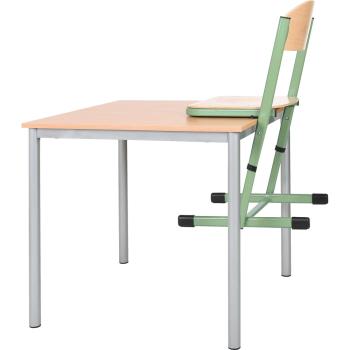Schüler-Kufenstuhl TS, hvstb. 3-4, SH 35-38 cm - apfelgrün - Buche