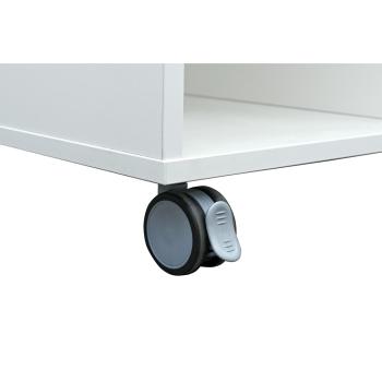 Quadro Materialwagen mit Fächern für Behälter, weiss