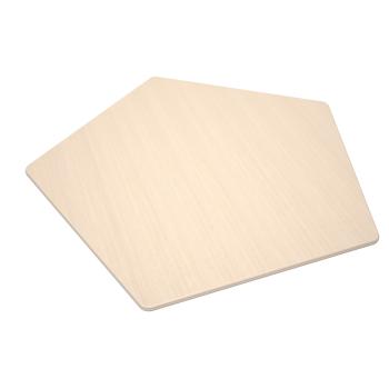 Flexi Tischplatte fünfeckig, klein - HPL Ahorn Royal