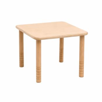 Flexi Quadratischer Tisch 60 x 60 cm, hvstb. 40-58 cm, Ahorn Royal