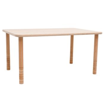 Flexi Rechteckiger Tisch 120 x 60 cm, hvstb. 40-58 cm, Ahorn Royal