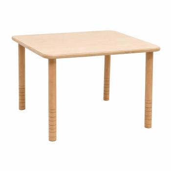Flexi Quadratischer Tisch 80 x 80 cm, hvstb. 40-58 cm, Ahorn Royal
